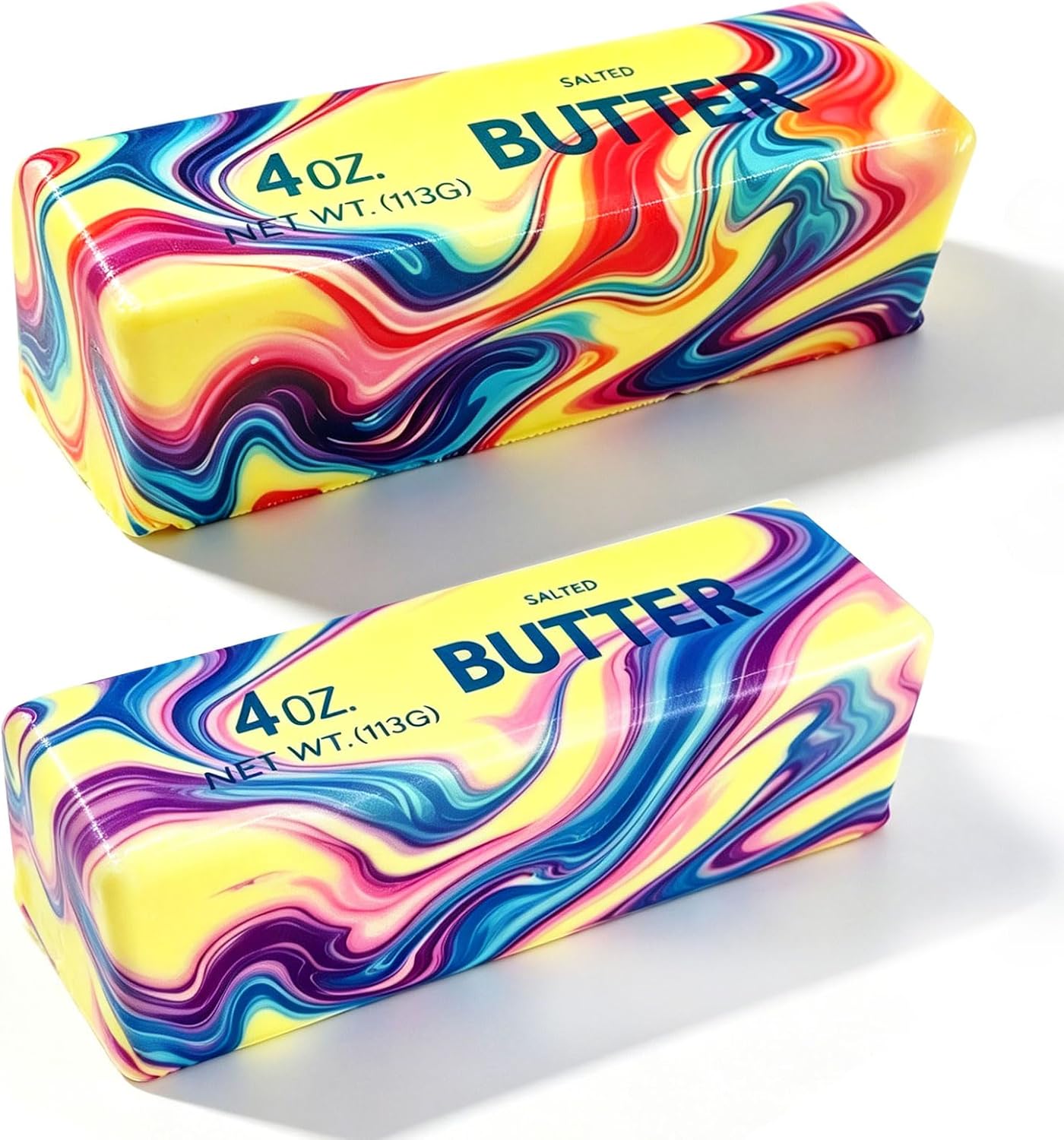 2 Packs Slow Rising Butter Squishy, Squishies Butter Squeeze Toys Pack Sensory Stress Relief Soft & Stretchy Fidget Toy for Party Favors Squishy Butter 2 Packs Slow Rising Butter Squishy, Squishies Butter Squeeze Toys Pack Sensory Stress - Image 1